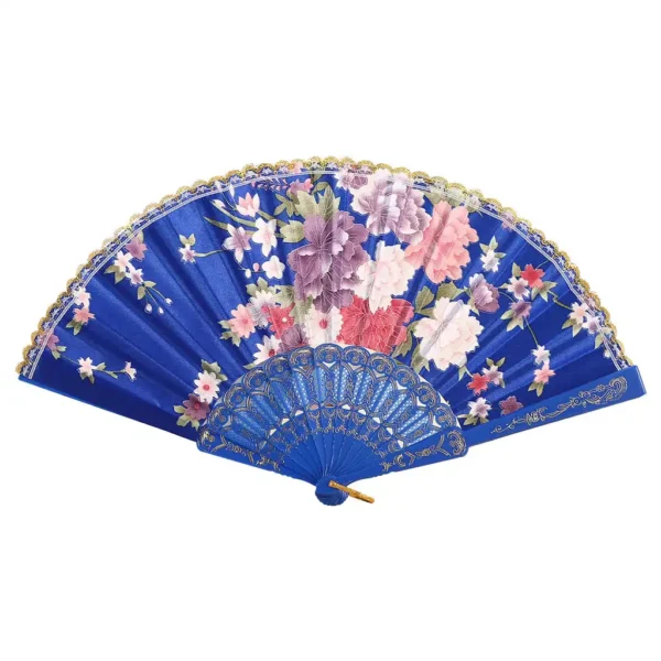 Japanese Silk Folding Fan Traditional Dance Wedding Hand Fan