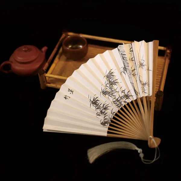 Classical Japanese Paper Bamboo Folding Fan