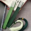 Japanese Ancient Style Dance Fan Bamboo Folding Green