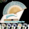 Japanese Vintage Silk Folding Fan Tassel Wedding Dance