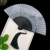 Japanese Vintage Silk Folding Fan Tassel Wedding Dance