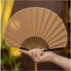 Japanese Shell Shaped Silk Folding Fan