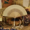 Japanese Bamboo Folding Fan Ancient Style Summer Dance