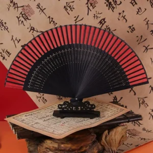 Japanese Silk Bamboo Folding Fan Color Changing Dance