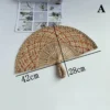 Japanese Style Handwoven Straw Fan Decorative Wall Decor