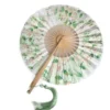 Japanese Round Bamboo Hand Fan Silk Tassel Collapsible