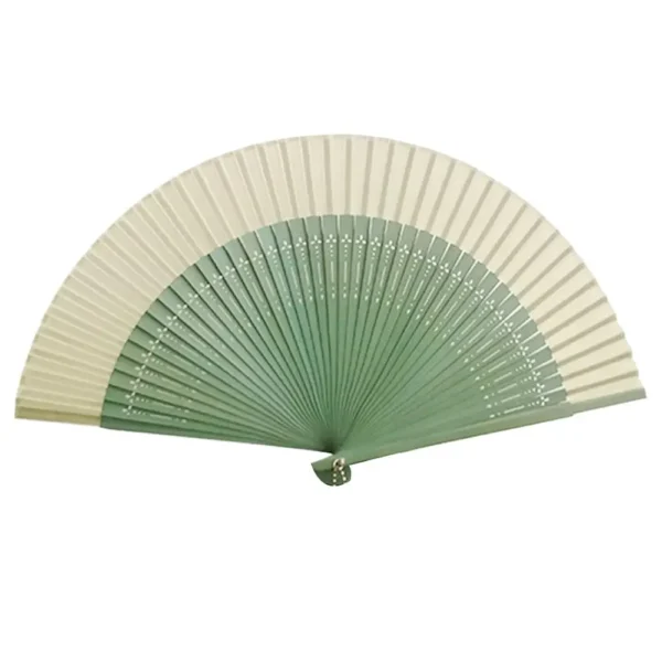 Japanese Silk Bamboo Folding Fan Color Changing Dance