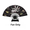 Japanese Nine-Tailed Fox Lace Folding Fan