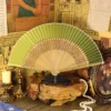 Japanese Bamboo Folding Fan Ancient Style Summer Dance
