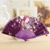 Japanese Silk Folding Fan Traditional Dance Wedding Hand Fan