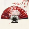 Japanese Nine-Tailed Fox Lace Folding Fan